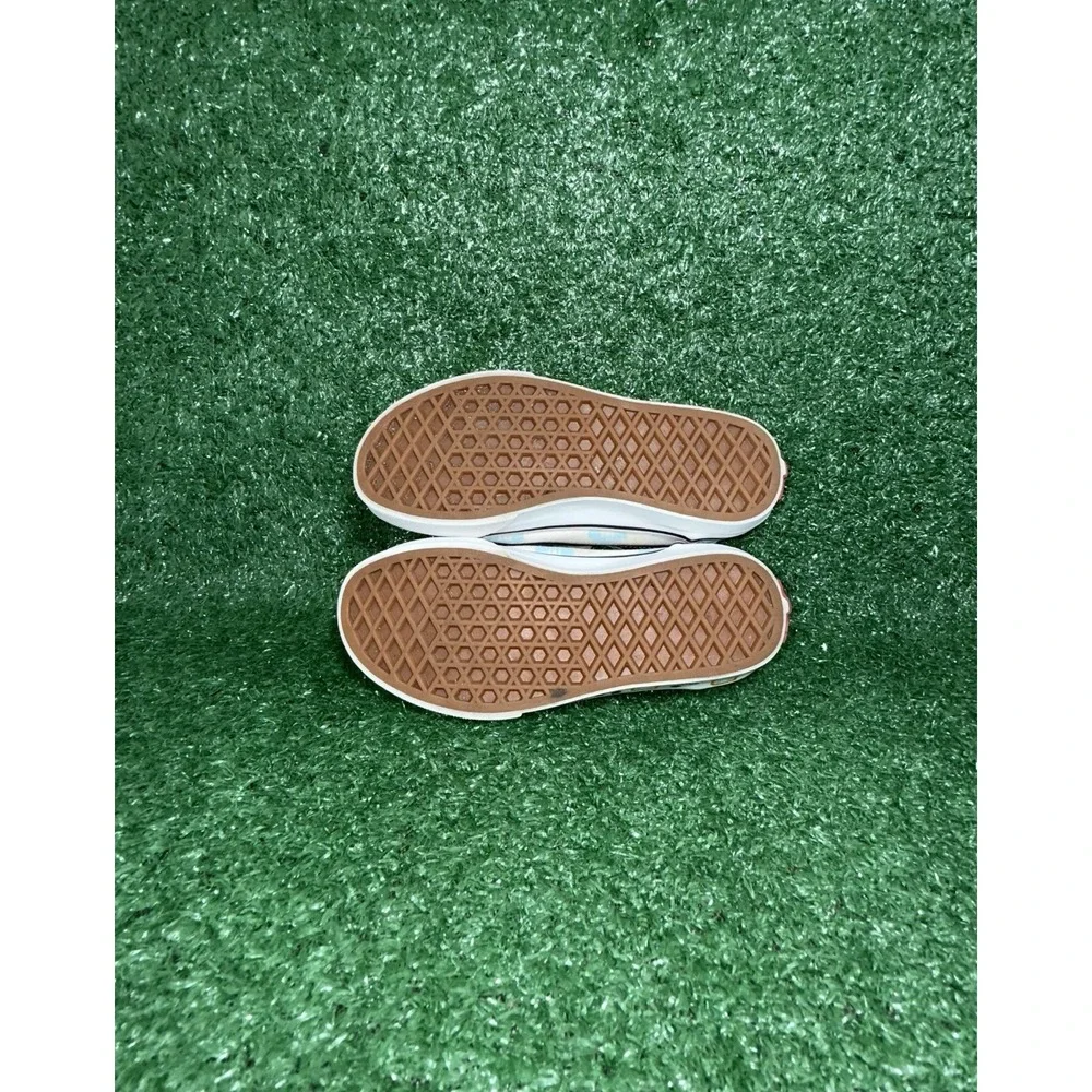 Vans Disney Classic Slip On Checkerboard Blue White Walking Shoe Toddler Size 13